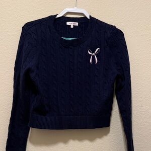 #204. Stella Tweed Navy Sweater